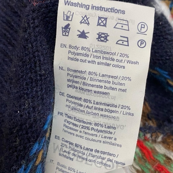 McGregor Nordic Fair Isle Sweater Men Academia Cabin Ski Snow Lambs Wool XL - Picture 10 of 11